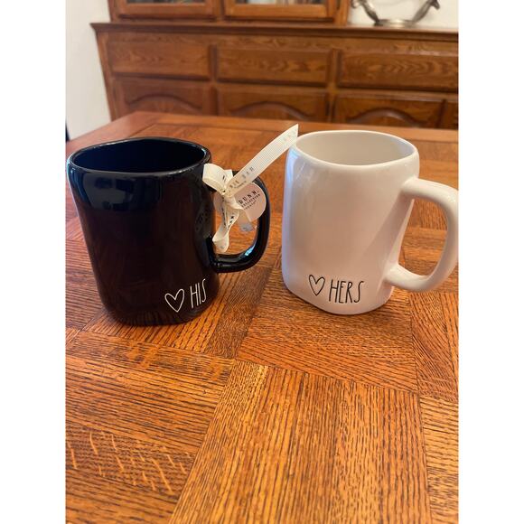 RAE DUNN HIS AND hers Mug set - Picture 1 of 6